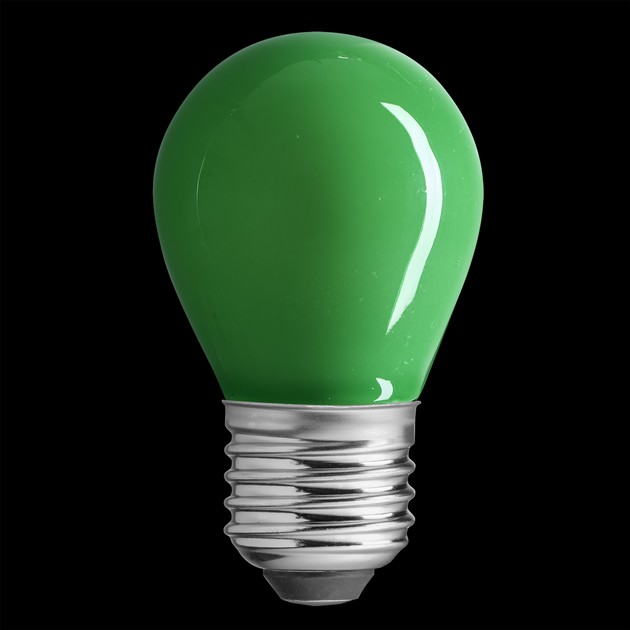 Klot grön E27 4W dimbar